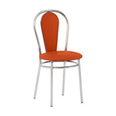 Стілець обідній металевий Florino Chrome EV-2 помаранчевий - фото