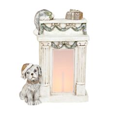 Декоративная фигурка Собачка у камина BonaDi 711-349 с LED-подсветкой - фото