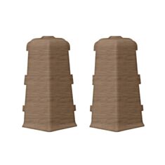 Кут зовнішній для плінтуса Arbiton Indo70 11 дуб скелястий 2 шт - фото