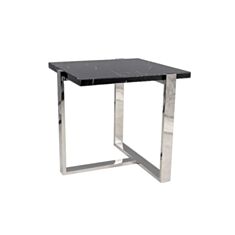 Столик журнальний Signal Vela B чорний/срібний - фото