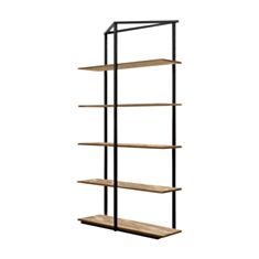 Стелаж Метал-Дизайн Драй дуб античний/чорний - фото