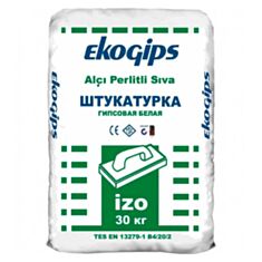 Штукатурка стартова IzoGips MS EKO гіпсова 25 кг - фото