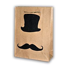 Пакет подарочный Гулливер 290558/1 крафтовый с аппликацией 15 см - фото