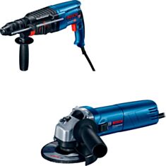 Набір електроінструментів Bosch GBH 2-26DRE GWS 660 0615990CG6 - фото