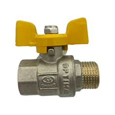 Кран шаровой газовый Gross 1/2" ВЗ бабочка - фото