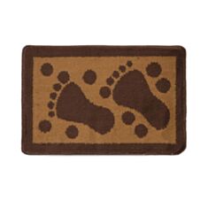 Килимок у ванну Dariana Лапки/Плитка 40*60 см коричневий - фото