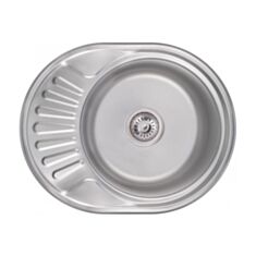 Кухонная мойка Lidz 5745 0,6 мм 57*45 см сатин - фото