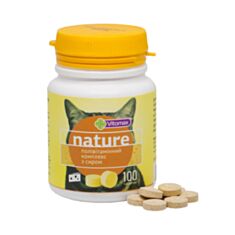 Поливитаминный комплекс Vitomax Nature для кошек с сыром 100 таблеток - фото