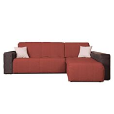 Диван кутовий Модерн акордеон теракотовий - фото