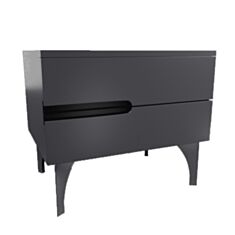 Тумба приліжкова Merx Gallery ГЛ250 антрацит 26012511 (Л) - фото