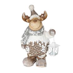 Декоративная статуэтка Олень с фонарем BonaDi 711-289 46 см - фото