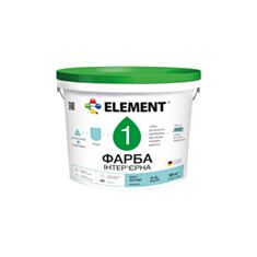 Інтер'єрна фарба Element 1 матова біла 2,5 л - фото
