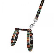 Шлея з повідцем BronzeDog Urban Етнічна 58/1383Б/Т XS - фото