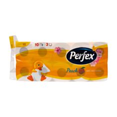 Папір туалетний Perfex Персик 8+2 шт - фото