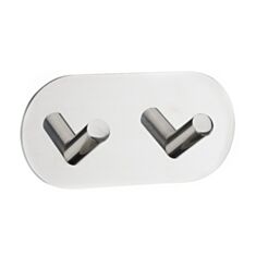 Крючок двойной клейкий MVM HSS-504/2R PSS полированный - фото