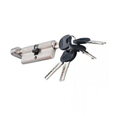 Циліндр Paladii ST ПЦ109 SN Т 40*30 70 мм з воротком 5 ключів сатин - фото