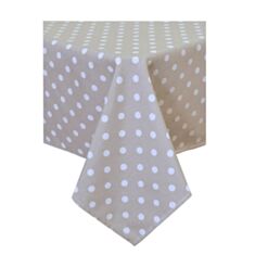 Скатертина Прованс Горох 220*136 см бежева - фото