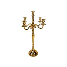 Підсвічник алюмінієвий Elendekor 875-062 на 5 свічок 65 см - фото