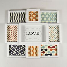 Фотоколаж 9 фото 096I/white 49х43см - фото