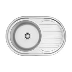 Кухонная мойка Kroner KRP-Dekor 7750 0,8 мм 180 мм декор - фото