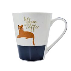 Чашка Vittora Коти на смужці 310 мл - фото