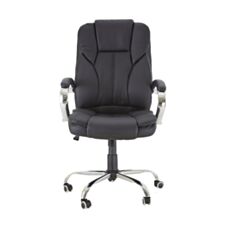 Крісло для керівників Richman Кальярі Хром М2 чорне - фото