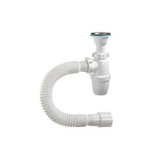 Сифон для умивальника Orio А-32019 1 1/4 із гнучкою трубою - фото