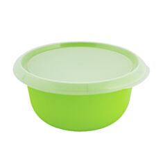 Миска с крышкой Алеана 169052 3,75 л оливковая - фото