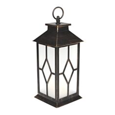 Декоративний ліхтар BonaDi 882-115 LED 32 см чорний з патиною - фото