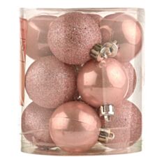 Набор елочных шаров пластиковых BonaDi 147-201 12 шт 4 см - фото