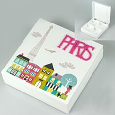 Шкатулка деревянная PARIS 040TP 19*19*6см - фото