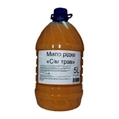 Мыло жидкое Aqua Cosmetics Семь трав 5 л - фото