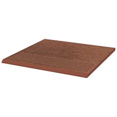 Клінкерна плитка Paradyz Taurus brown сходинка 30*30 см коричнева - фото