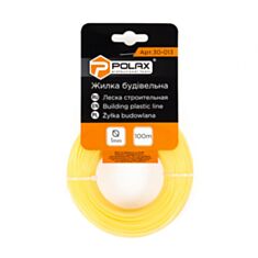 Жилка будівельна Polax 30-013 1 мм 100 м жовта - фото