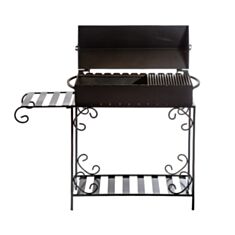 Мангал-барбекю с дровницей Mzavod MB12-4D на 12 шампуров 4 мм - фото