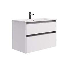 Тумба Respect-M Modern ТП-2-85 белая с умывальником Streng-85 см - фото