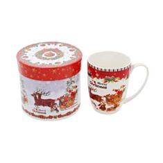 Кружка фарфоровая BonaDi С Рождеством 498-211 375 мл - фото