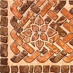 Плитка Intercerama Alicante ДН10042 декор 13,7*13,7 см бежевая - фото