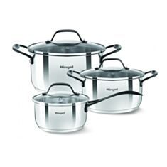 Набор кастрюль Ringel Elegance RG-6008 1,3 л/2,7 л/5,3 л 6 предметов - фото