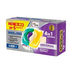 Капсули для прання Wash&Free Марсельське мило 30+5 шт - фото