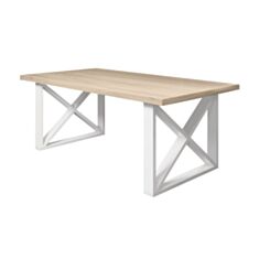 Столик журнальний Метал-Дизайн Люксор міні 110*60 см вествуд/білий - фото