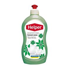 Засіб для посуду Helper зелений лимон 495 мл - фото