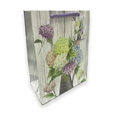 Пакет подарочный Гулливер Гортензия и сирень 280024 23 см - фото