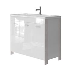 Тумба Ювента Brooklyn Br-100 без умивальника 100 см біла - фото