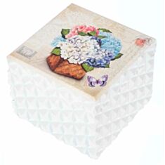 Деревянная шкатулка "Гортензия" 117TP 11*16*9 см - фото