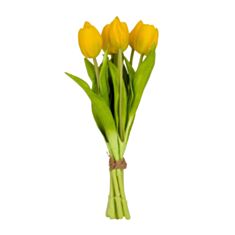 Декоративний букет тюльпанів Elisey Весняна насолода 9129-003 30 см жовтий - фото