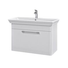 Тумба консольная Aqua Rodos Паола с умывальником Arica 80 см - фото