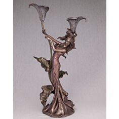 Подсвечник Девушка и каллы Elisey 10133 A4 39см - фото