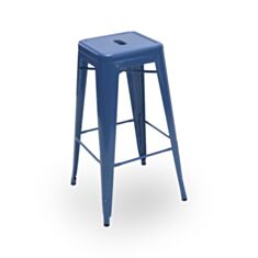 Стул барный металлический AC-012 синий - фото