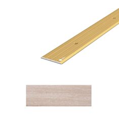 Порог алюминиевый Алюсервис ПАС-1320 рифленый 40*2,5 рифленый 90 см фиам светлый - фото